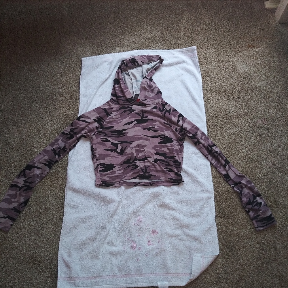 Girls crop-top hoodie